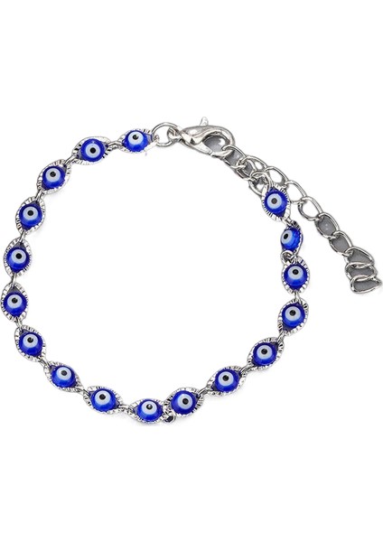 Nazar Boncuklu Türk Mavi Göz Bilekliği (Yurt Dışından)