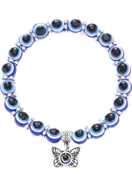 Mücevherat Nazar Boncuğu Türk Mavi Göz Bilekliği (Yurt Dışından)