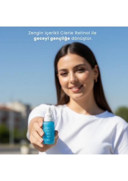 Anti-Aging Retinol Serum %0.3 + %2.5 Bakuchiol – Kolajen Destekleyici & Cilt Onarıcı - Bitkisel Yaşlanma Ve Kırışıklık Karşıtı C Vitamini İçeren Serum