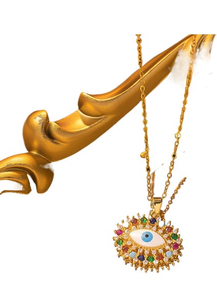 Kolye Paslanmaz Çelik Renk Kaybetmez Erkek ve Kadın Yaz Yüzüne Üst Düzey Duyu ile Kolye Parfüm Ekleyebilir (Yurt Dışından)