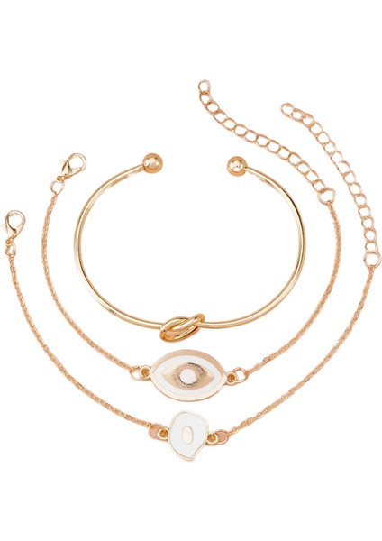 Türk Şeytan Gözü Bilekliği Nazar Örgülü Kırmızı El Halatı Bileklik (Yurt Dışından)