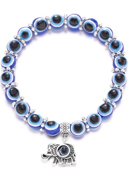 Türk Şeytan Gözü Kolye Titanyum Takı (Yurt Dışından)