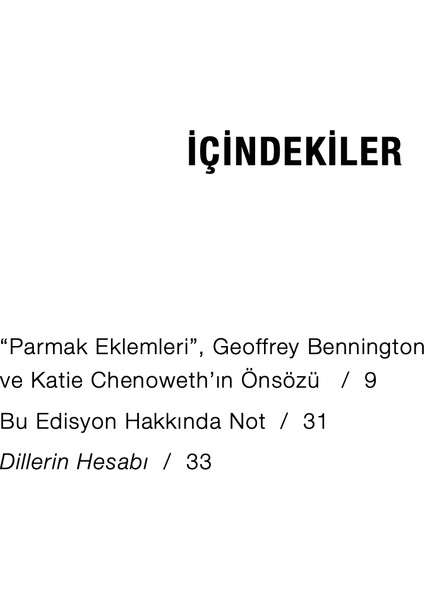 Dillerin Hesabı - Jacques Derrida modelleri