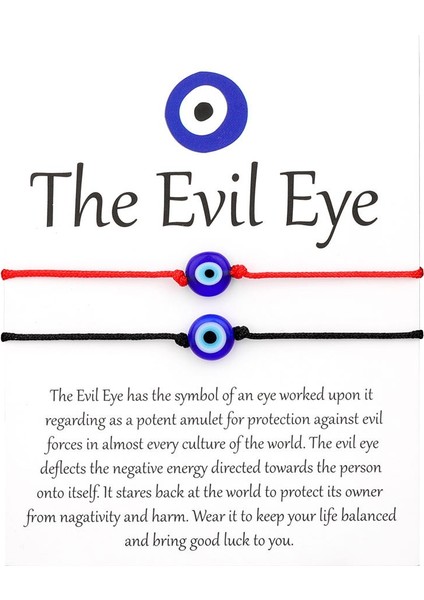 Nazar Boncuklu Türk Mavi Göz Bilekliği (Yurt Dışından)