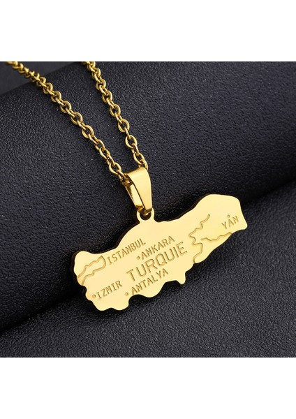 Türk Şeytan Gözü Kolye Titanyum Takı (Yurt Dışından)