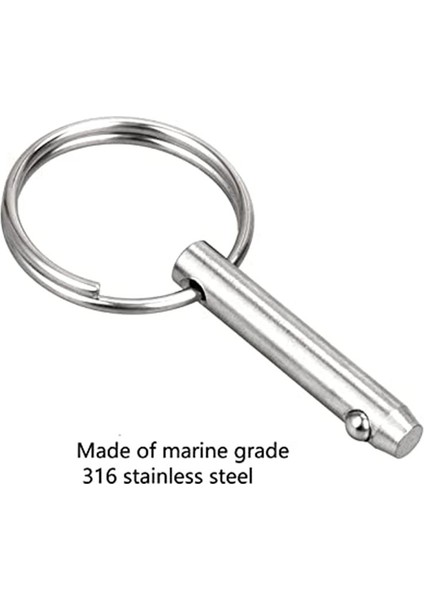 4 Pc Hızlı Saldır Pıns Bimini Üst Pimleri Çap 1/4in (6 3mm) Toplam Uzunluk 2 56 Inç (65MM) Deniz 316 Paslanmaz Çelik (Yurt Dışından) fırsatları