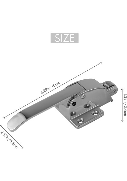 Paslanmaz Çelik Yay Yüklü Dondurucu Soğutucu Kapı Kolu Mandal (Yurt Dışından) fırsatları