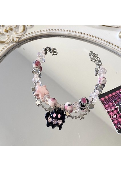 Akuamarin Bileklik Yuvarlak Boncuklar Yüzlerce Son Derece Renkli Bileklik (Yurt Dışından)