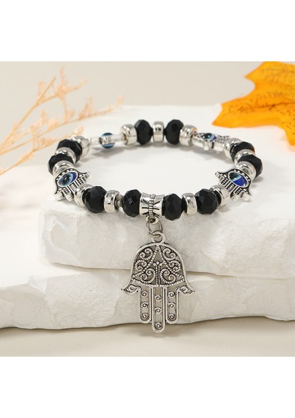 Türk Şeytan Gözü Kolye Titanyum Takı (Yurt Dışından)