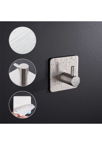 Yapışkan Kancalar Kendi Yapışkan Hookswall Kanca Paslanmaz Çelik Banyo ve Mutfak Için (Yurt Dışından) modelleri