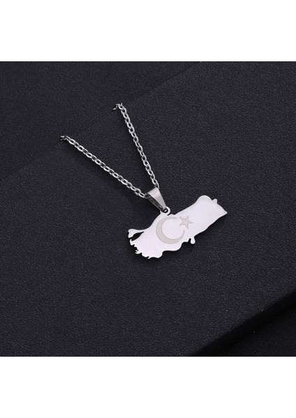 Türk Şeytan Gözü Kolye Titanyum Takı (Yurt Dışından)