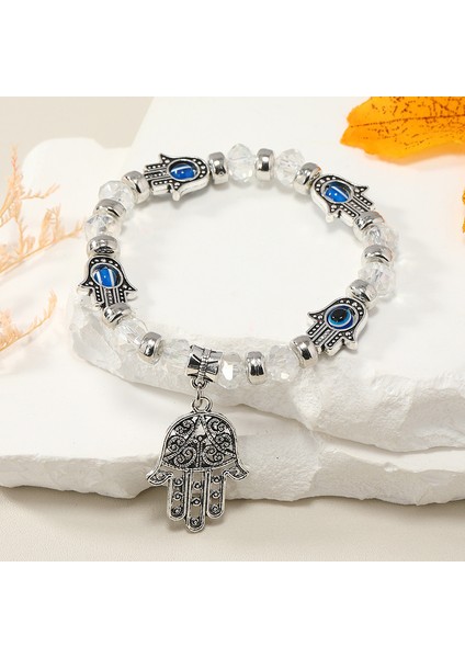 Türk Şeytan Gözü Kolye Titanyum Takı (Yurt Dışından)