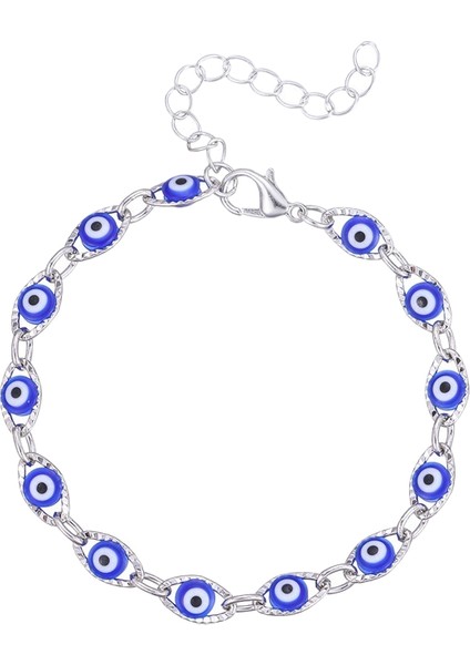 Nazar Boncuklu Türk Mavi Göz Bilekliği (Yurt Dışından)