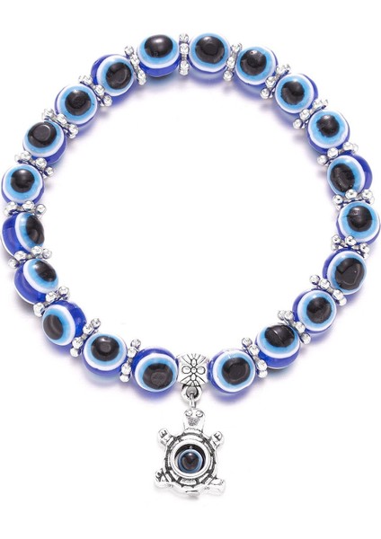 Türk Şeytan Gözü Kolye Titanyum Takı (Yurt Dışından)