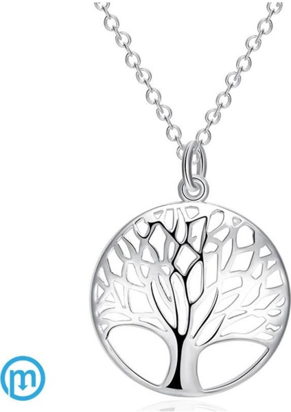 925 Ayar Gümüş Hayat Ağacı Figürlü Kolye Hediyelik indirimleri