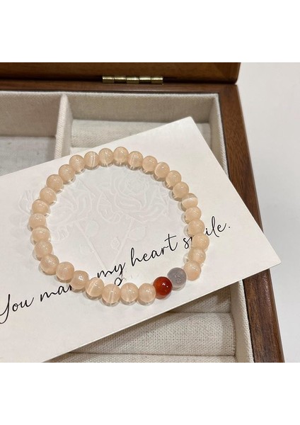 Akuamarin Bileklik Yuvarlak Boncuklar Yüzlerce Son Derece Renkli Bileklik (Yurt Dışından)