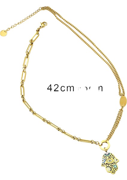 Kolye Paslanmaz Çelik Renk Kaybetmez Erkek ve Kadın Yaz Yüzüne Üst Düzey Duyu ile Kolye Parfüm Ekleyebilir (Yurt Dışından)