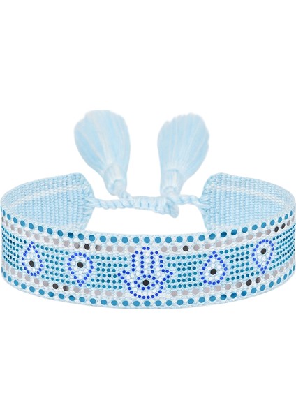 Nazar Boncuklu Türk Mavi Göz Bilekliği (Yurt Dışından)