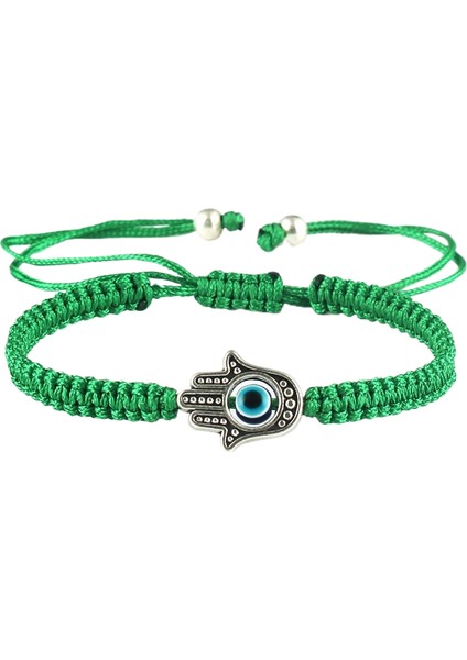 Türk Şeytan Gözü Bilekliği Nazar Örgülü Kırmızı El Halatı Bileklik (Yurt Dışından)