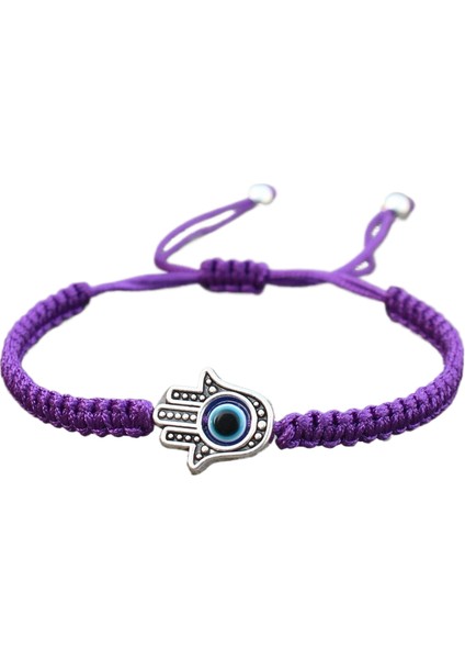 Türk Şeytan Gözü Bilekliği Nazar Örgülü Kırmızı El Halatı Bileklik (Yurt Dışından)