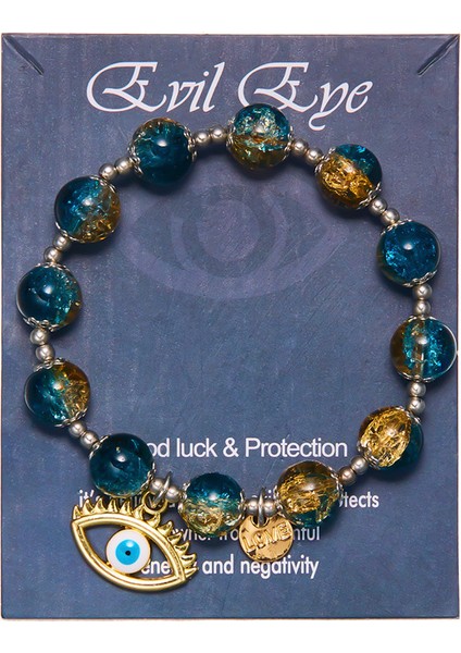 Türk Şeytan Gözü Kolye Titanyum Takı (Yurt Dışından)