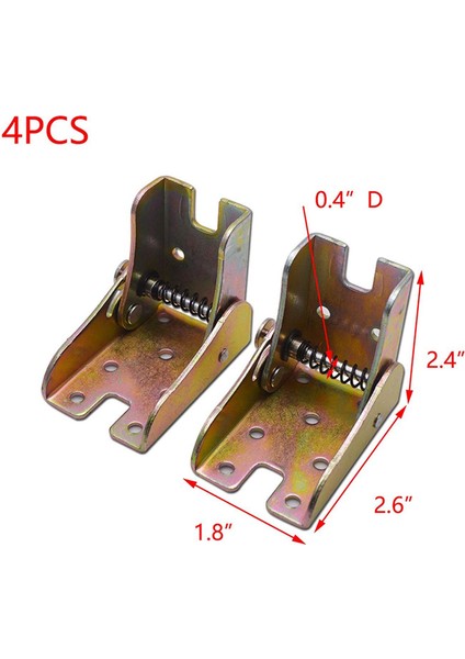 8pcs Katlanır Masa Bacakları Yatak Destek Braketleri Katlanabilir Mobilya Bacak Ayakları Kilit 2 4 Inç Lik Yaylar (Yurt Dışından) fırsatları