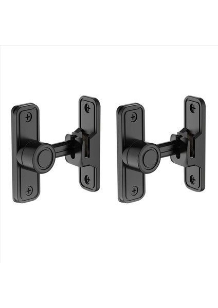 2x Ağır Hizmet Kapısı Mandalları 90 Derece Sağ Açılı Barn Kapı Kilidi Bahçe Siyahı Için Kilit Anti-Tutuş Kapı Kilit Mandal (Yurt Dışından)