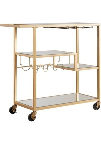 Gold Servis ve Sunum Arabası, Ayna Raflı Servis Arabası fiyatları