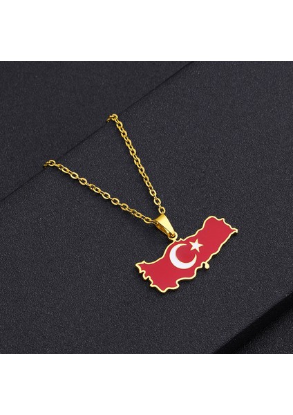 Türk Şeytan Gözü Kolye Titanyum Takı (Yurt Dışından)