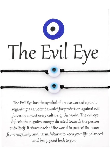 Nazar Boncuklu Türk Mavi Göz Bilekliği (Yurt Dışından)