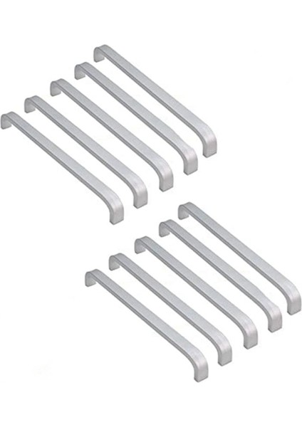 10 Paslanmaz Çelik Dolap Paketi 128MM Sert Aşınma Düğmeleri Çeker (Yurt Dışından)