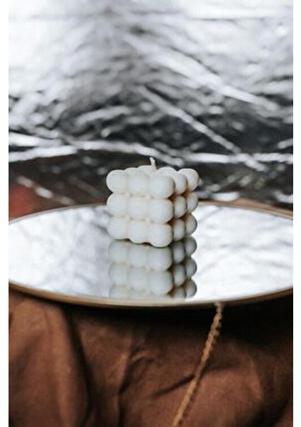 Buluts Dekoratif Bubble Mum Kokusuz El Yapımı 250 gr Okyanus Kokulu Şık Tasarım modelleri