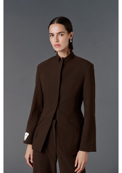 Premium Belden Oturtmalı Vatkalı Blazer Ceket modelleri