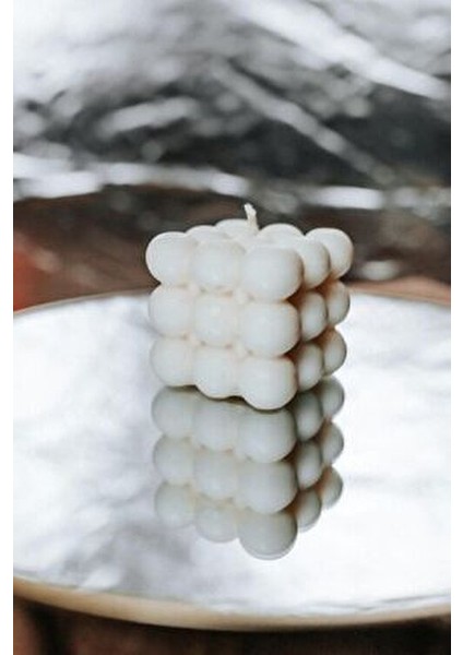 Buluts Dekoratif Bubble Mum Kokusuz El Yapımı 250 gr Okyanus Kokulu Şık Tasarım fırsatları