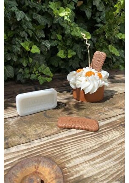 Silikon Lotus Bisküvi Mum Kalıbı Kokusuz 1 Adet Dayanıklı ve Esnek