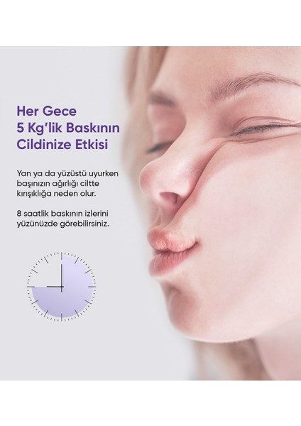 Kırısıklık Önleyici Ortopedik Güzellik Yastığı - Siyah Ipek Kılıf ile modelleri