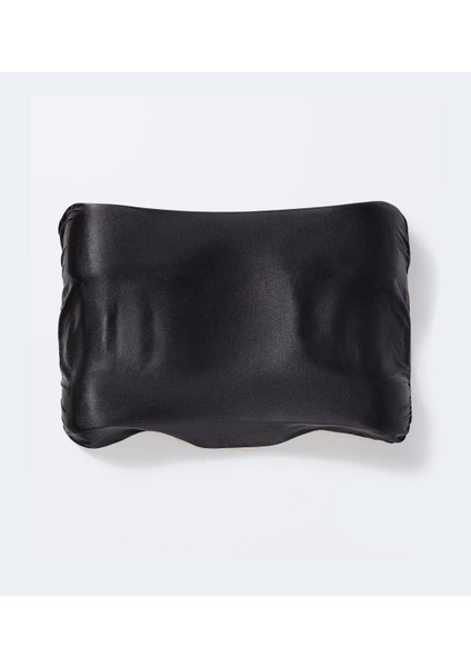Kırısıklık Önleyici Ortopedik Güzellik Yastığı - Siyah Ipek Kılıf ile