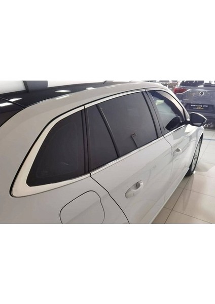 Skoda Scala Krom Cam Çıtası Krom Cam Çerçevesi 2019-2021 Çelik 6 Parça
