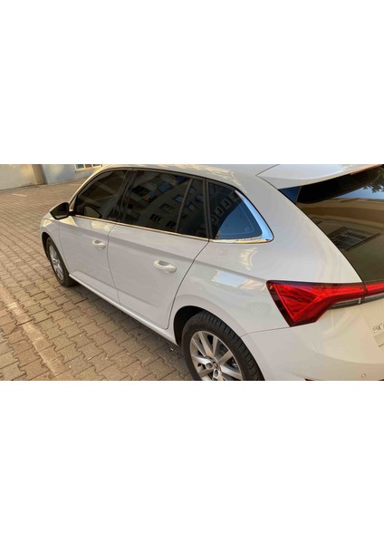 Skoda Scala Krom Cam Çıtası Krom Cam Çerçevesi 2019-2021 Çelik 6 Parça modelleri