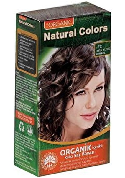 Krem Saç Boyası 7C Orta Küllü Kumral Kadın ve Erkek Kullanımı İçin 99 ml fiyatları
