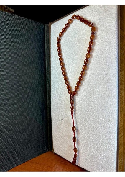 Çubuk Kehribar Tesbih Kapsül Kesim Koyu Kahverengi T-234 fırsatları