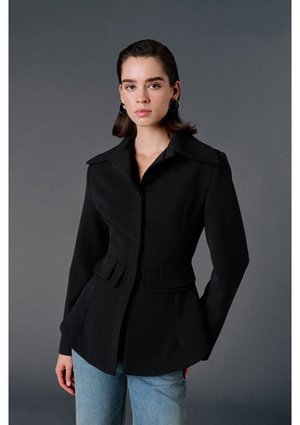 Çift Cep Detaylı Blazer Ceket modelleri