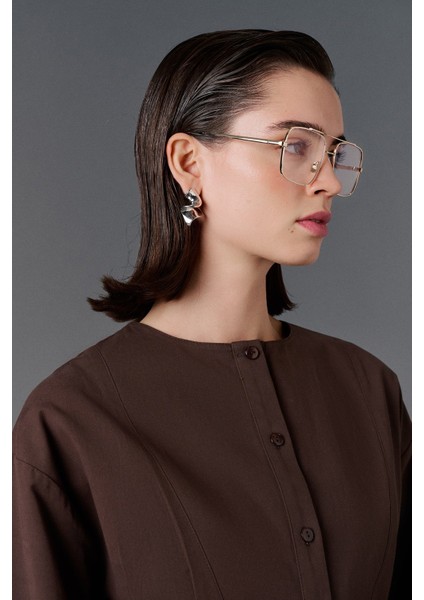 Bisiklet Yaka Bele Oturan Gömlek fırsatları