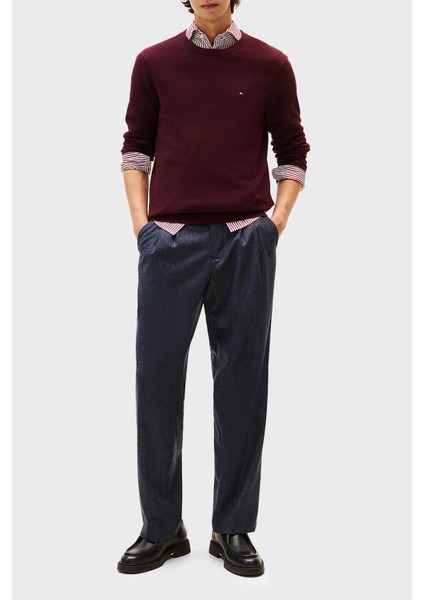 % 100 Pamuk Regular Fit Bisiklet Yaka Kazak Erkek Kazak MW0MW36347 Xıh fiyatları