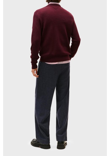 % 100 Pamuk Regular Fit Bisiklet Yaka Kazak Erkek Kazak MW0MW36347 Xıh modelleri