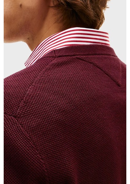 % 100 Pamuk Regular Fit Bisiklet Yaka Kazak Erkek Kazak MW0MW36347 Xıh fırsatları