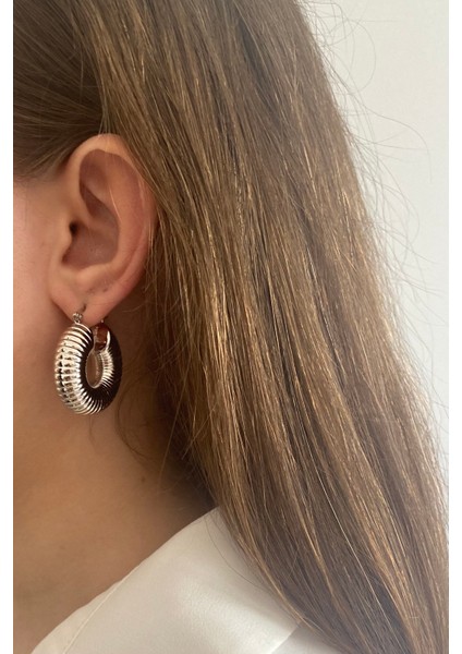 Özel Seri Salyongoz Halka Küpe