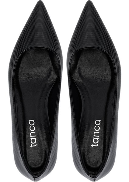 Kadın Suni Deri Siyah Topuklu Ayakkabı 735 8318 Bn Ayk SK25-26 Sıyah indirimleri