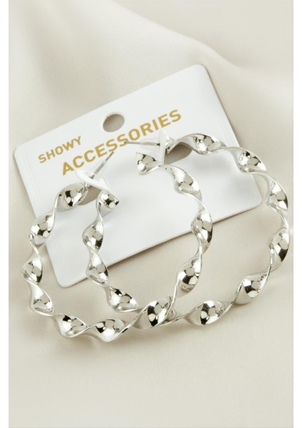 Wizard Burgulu Trend Metal Küpe-Gümüş Rengi fiyatları