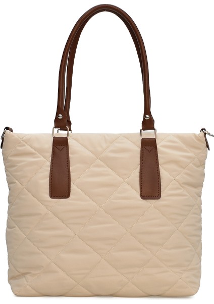 Puf Kapitone Dikişli Kadın Omuz Çantası – Günlük Kullanıma Uygun Modern Tasarım ELA09753